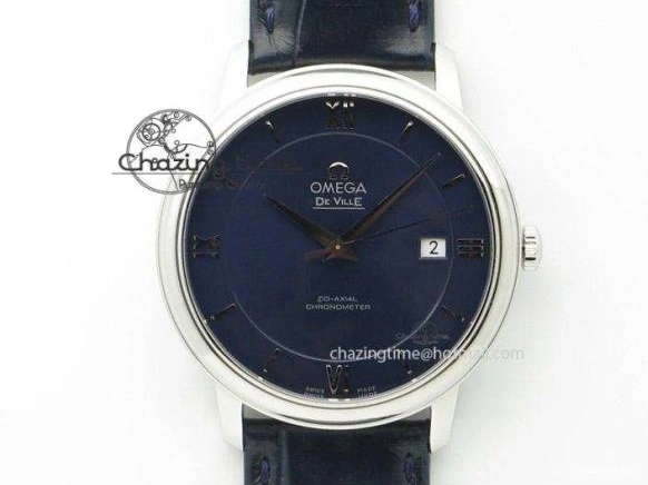 0205 Flexible De Ville MK 1:1 Best Edition SS White Dial On Black Leather Asian Seagull T1701 (Sec@6) 8244